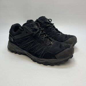 The North Face Truckee Low Hiking Shoes Black Suede Men Sz 9 US Outdoor Trekking